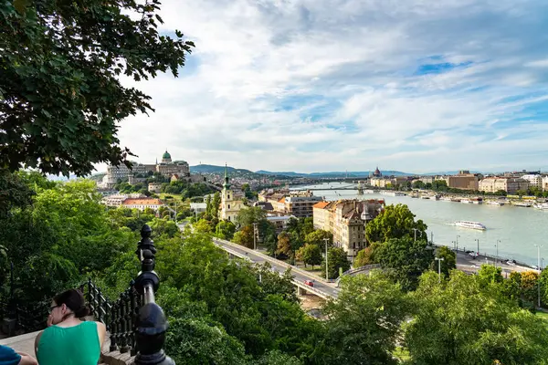 Panorama cityscape view in Budapest, Hungary. — Stock Photo, Image