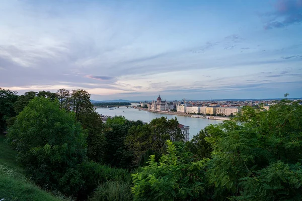 Panorama cityscape view in Budapest, Hungary. — Stock Photo, Image