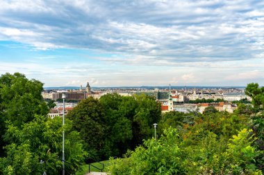 Macaristan, Budapeşte 'deki Panorama şehir manzarası.