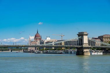 Szechenyi Chain Bridge Budapeşte, Macaristan.