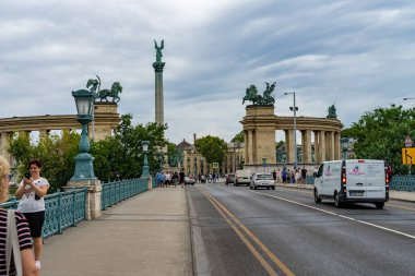 kahramanlar Meydanı Budapeşte, Macaristan.