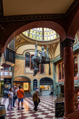 King Wenceslas Riding on a Dead Horse Prague in Czech Republic.