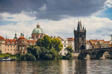 Çek Cumhuriyeti 'nde Charles Bridge Prag.