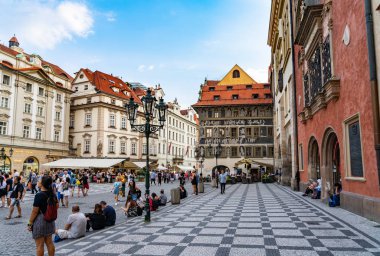 Çek Cumhuriyeti'nde Eski Şehir Meydanı Prag.