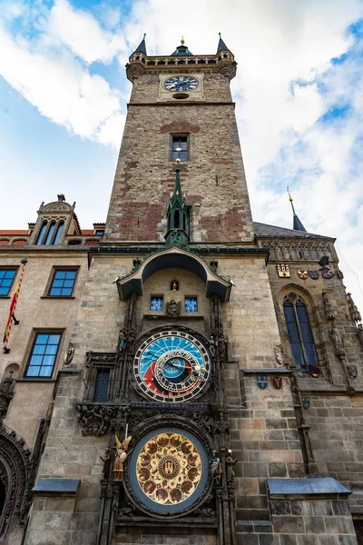 Astronomický čas na Praze v České republice. — Stock fotografie