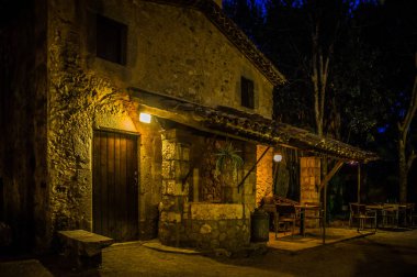 Girona 'daki Besalu ortaçağ köyü, Katalonya, İspanya