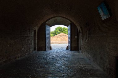 Montjuic Kalesi barcelona, Katalonya, İspanya