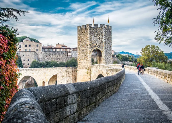 Besalu Medieval Village Girona Cataluña España — Foto de Stock