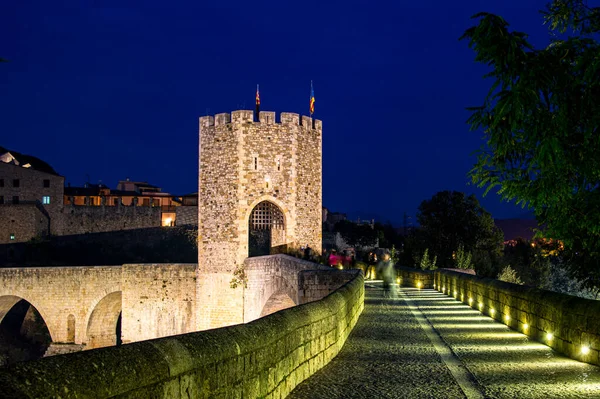 Μεσαιωνικό Χωριό Besalu Στη Girona Καταλονία Ισπανία — Φωτογραφία Αρχείου