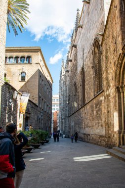 Barcelona Katedrali Gotik Bölge, Katalonya, İspanya