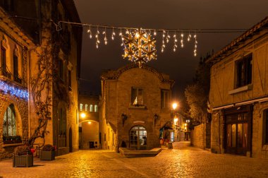 Fortified medieval city of Carcassonne in France. clipart