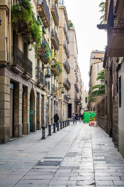 Dzielnica Barri Gotic Born Barcelonie Katalonia Hiszpania — Zdjęcie stockowe