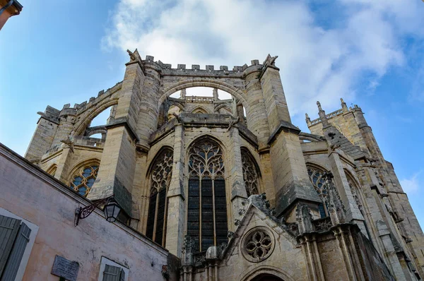 フランスのナルボンヌにある古代の大聖堂 ゴシック様式 — ストック写真