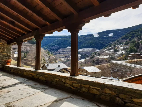 Palác Village Andorra Pyreneje Hory — Stock fotografie