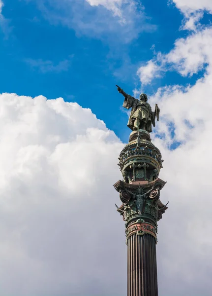 Christopher Columbus statue in Barcelona, Catalonia, Spain
