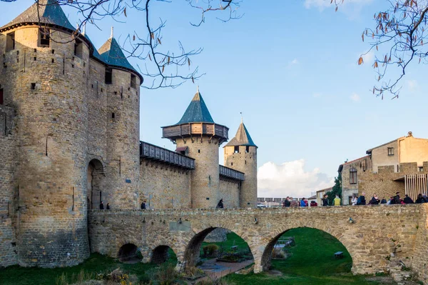 Fortified medieval city of Carcassonne in France.