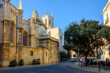 Tarragona cathedral civarındaki Catalonia, İspanya