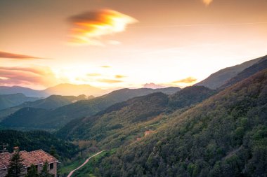 Katalonya, İspanya 'da Castellar de N' Hug
