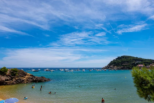Пейзаж Фоска Пляж Паламос Коста Брава Каталония Испания — стоковое фото