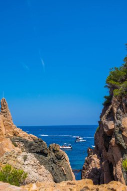 Cala Aigua Xelida in Costa Brava, Girona, Catalonia (İspanya)