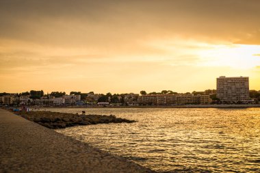 La Escala 'nın Costa Brava, Katalonya, İspanya' daki manzarası