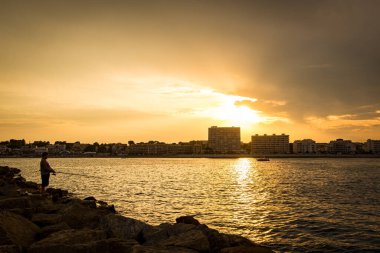 La Escala 'nın Costa Brava, Katalonya, İspanya' daki manzarası