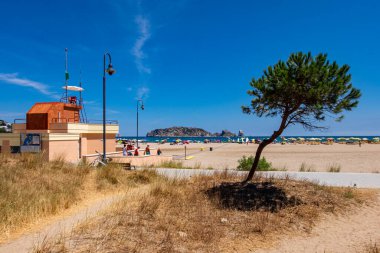 Girona 'daki Estartit plajı, Katalonya, İspanya