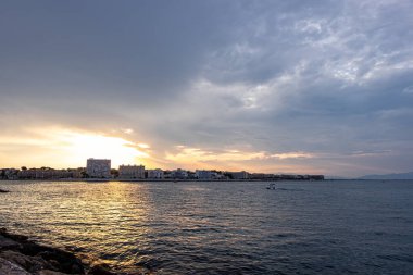 La Escala 'nın Costa Brava, Katalonya, İspanya' daki manzarası