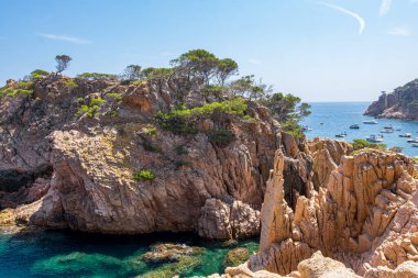 Cala Aigua Xelida in Costa Brava, Girona, Catalonia (İspanya)