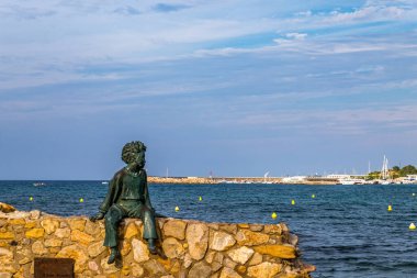 La Escala 'nın Costa Brava, Katalonya, İspanya' daki manzarası