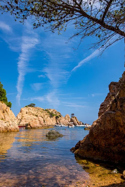 Cala Felua Xelida Коста Браве Жирона Каталония Испания — стоковое фото