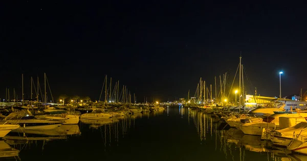 Jachty Żaglówki Estartit Girona Katalonia Hiszpania — Zdjęcie stockowe