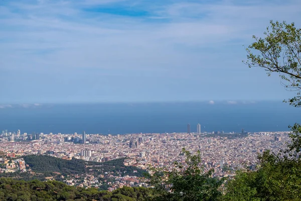 Tibidabo Fornøyelsespark Fjell Barcelona Catalonia Spania – stockfoto