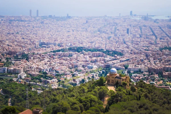 Parco Tematico Tibidabo Montagna Barcellona Catalogna Spagna — Foto Stock