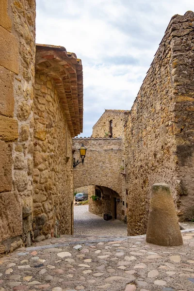 Gamla Stan Pals Girona Katalonien Spanien — Stockfoto