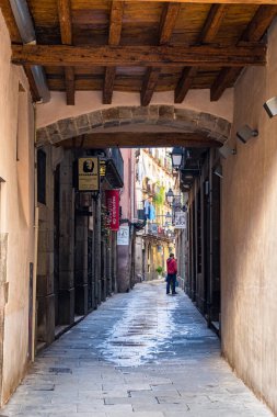 Barselona 'daki Gotik Bölge, Katalonya, İspanya
