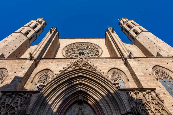 Barselona şehrindeki Santa Maria del Mar Kilisesi, Katalonya, İspanya