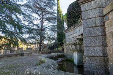 Katalonya, İspanya 'daki Girona şehir tarihi merkezi