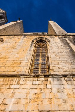 Katalonya, İspanya 'daki Girona şehir tarihi merkezi