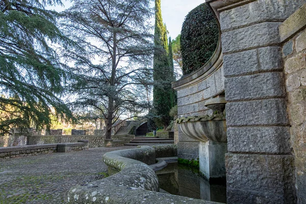 Katalonya, İspanya 'daki Girona şehir tarihi merkezi