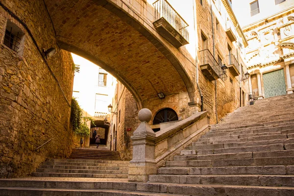 Girona Centro Histórico Cidade Catalunha Espanha — Fotografia de Stock