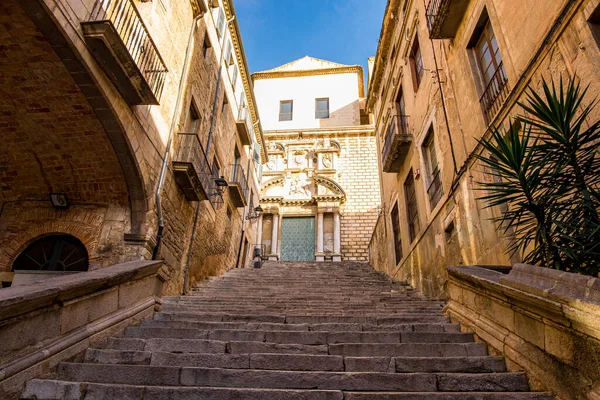 Girona Város Történelmi Központja Katalónia Spanyolország — Stock Fotó