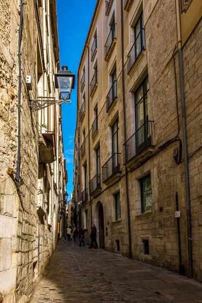 Girona Centro Histórico Cidade Catalunha Espanha — Fotografia de Stock