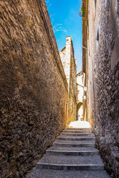 Katalonya, İspanya 'daki Girona şehir tarihi merkezi