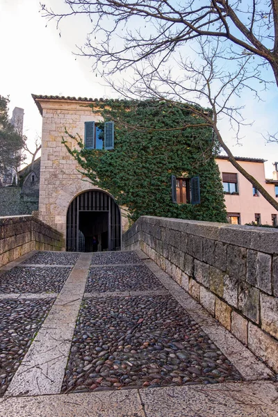 Ιστορικό Κέντρο Της Πόλης Girona Στην Καταλονία Ισπανία — Φωτογραφία Αρχείου
