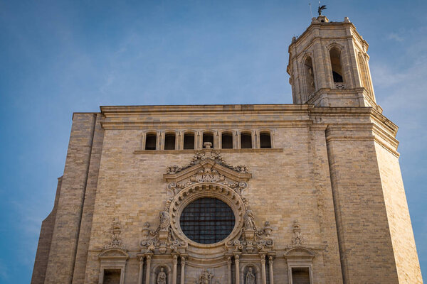 Girona city historical center in Catalonia, Spain