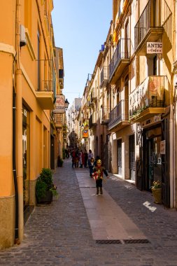 Tarragona 'daki Montblanc köyü, Katalonya, İspanya