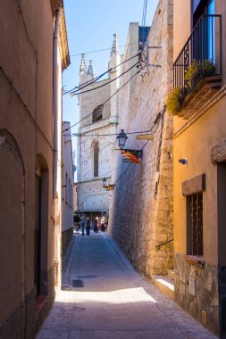 Tarragona 'daki Montblanc köyü, Katalonya, İspanya