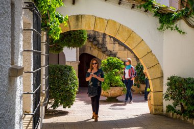 Tarragona 'daki Roc de Sant Gaieta köyü, Katalonya, İspanya