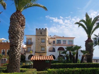 Tarragona 'daki Roc de Sant Gaieta köyü, Katalonya, İspanya